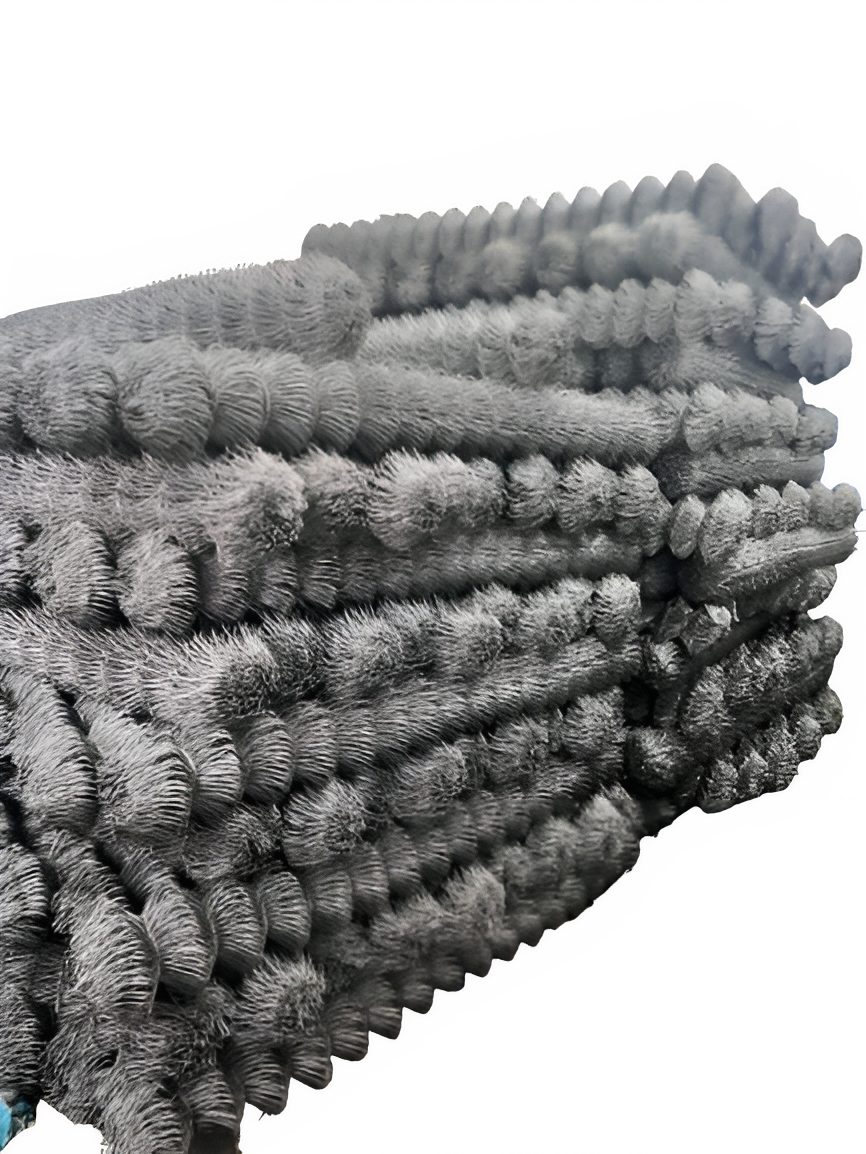 Chain link fence rolls packed compact for easy transport and storage