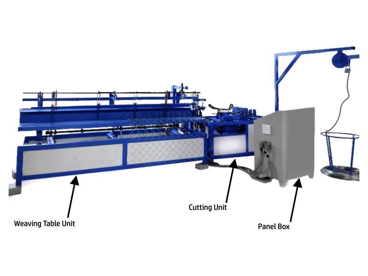 Automatic cutting and weaving chainlink machine, No.1 Fence